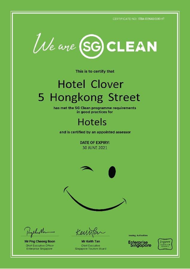 Hotel Clover 5 Hongkong Street Сингапур Экстерьер фото